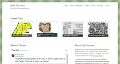 Desktop Screenshot of justfrances.com